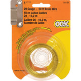 Hillman 50151 Utility Wire, 50 ft L, 20, Brass