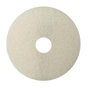 Gator 17 in. D Non-Woven Natural/Polyester Fiber Floor Polishing Pad White, Pack of 5