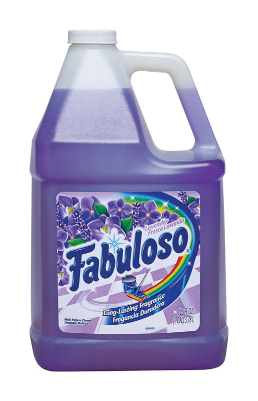 Fabuloso Lavender Scent Multi-Purpose Cleaner Liquid 128 oz, Pack of 4