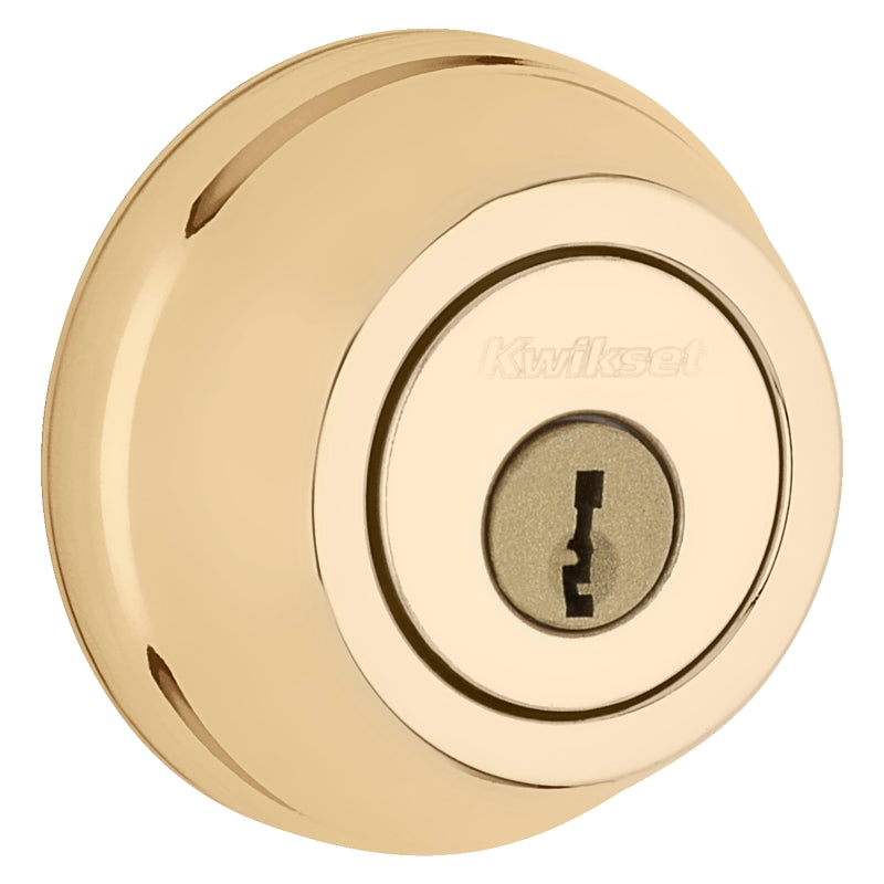 Kwikset 780 3 RCAL RCS K3 Deadbolt, Alike Key, Stainless Steel, Polished Brass, K3 Keyway, Pack of 3