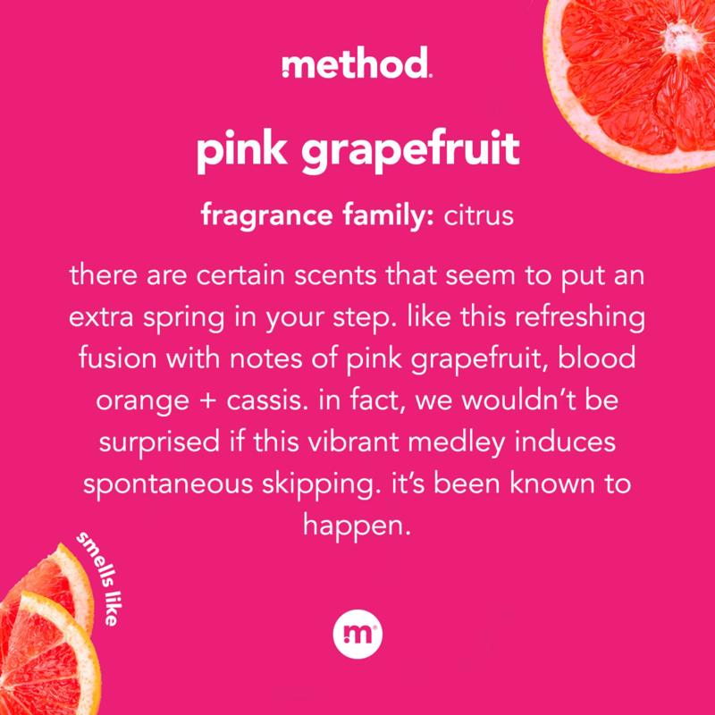 Method Pink Grapefruit Scent All Purpose Cleaner Liquid 28 oz, Pack of 8