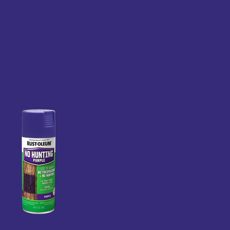 Rust-Oleum Gloss No Hunting Purple Spray Paint 12 oz, Pack of 6