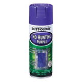 Rust-Oleum Gloss No Hunting Purple Spray Paint 12 oz, Pack of 6