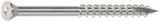 Simpson Strong-Tie S07225FT1WH01 Deck Screw, #7 Thread, 2-1/4 in L, Coarse Thread, Trim Head, 6-Lobe Drive, Steel