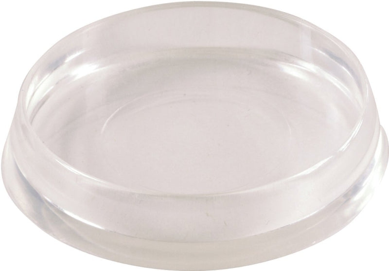 Shepherd Hardware 9088 Caster Cup, Plastic, Clear, 4/PK, Pack of 6