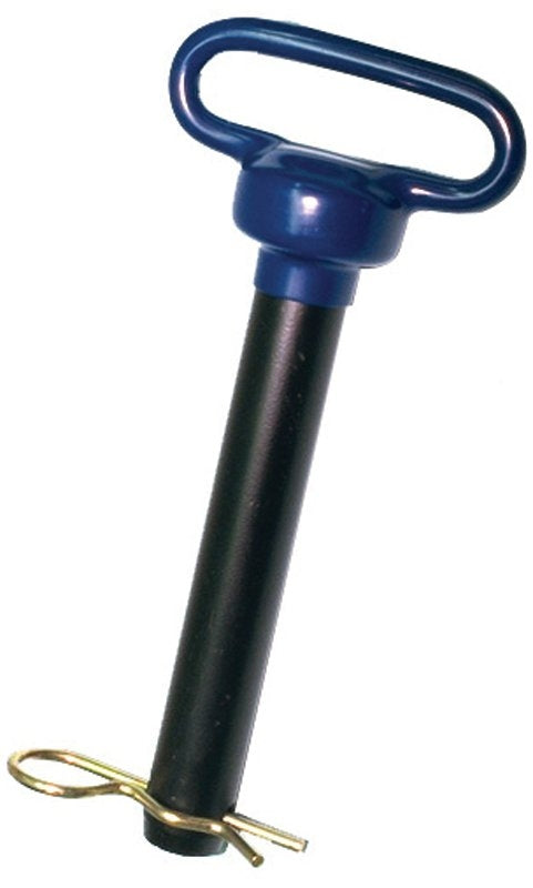 SpeeCo S70085200 Hitch Pin, 1 in Dia Pin, 10 in L, 7 in L Usable, 8 Grade, Steel, Powder-Coated