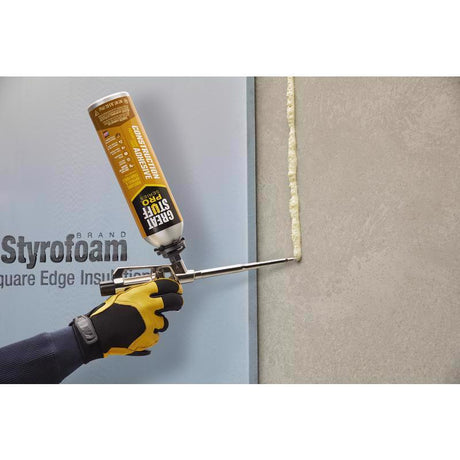 Great Stuff 343087 Adhesive, Cream, 26.5 oz, Pack of 12