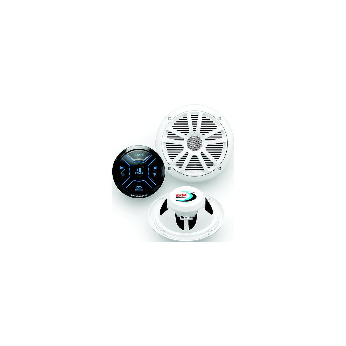 Boss Audio MG150W6 Bluetooth Gauge Receiver Package w/ 6.5" Marine Speakers