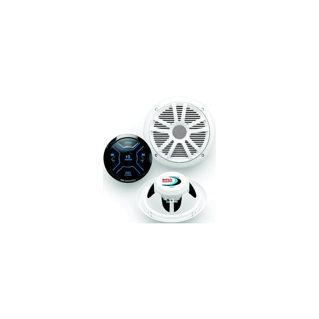Boss Audio MG150W6 Bluetooth Gauge Receiver Package w/ 6.5" Marine Speakers