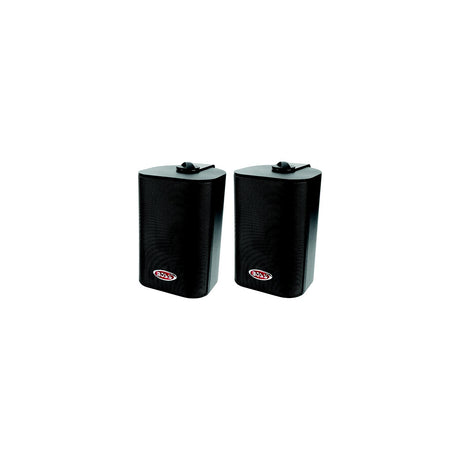 Boss Audio MR43B 4" 3-Way Enclosed System Speakers, Black, Pr.