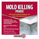 Zinsser White Water-Based Acrylic Mold Killing Primer 1 qt, Pack of 4
