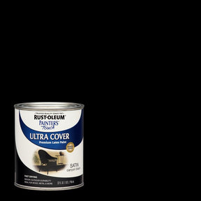 Rust-Oleum Painters Touch Satin Canyon Black Paint Exterior and Interior 1 qt, Pack of 2
