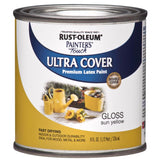 Rust-Oleum Painters Touch Ultra Cover Gloss Sun Yellow Water-Based Paint Exterior and Interior 8 oz, Pack of 6