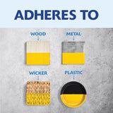 Rust-Oleum Painters Touch Ultra Cover Gloss Sun Yellow Water-Based Paint Exterior and Interior 8 oz, Pack of 6