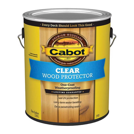 Cabot Clear Wood Protector Transparent Clear Wood Protector 1 gal, Pack of 4
