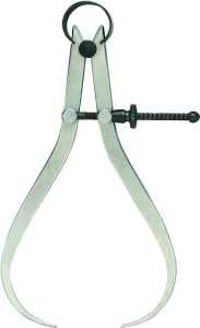 General 452-6 Caliper, 0 to 6-5/16 in, 1/8, 1/16, 1/32, 1/64 in Graduation, 6-5/16 in Jaw, Steel