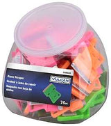 Vulcan M82730L Scraper, 1-1/2 in W Blade, Razor Blade, Steel Blade, Plastic Handle, 2 in OAL, Pack of 70