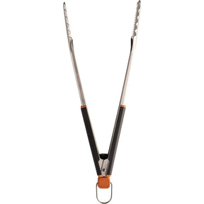 Traeger BAC790 Tongs, Stainless Steel Blade, Teak Wood Handle, 16.54 in OAL
