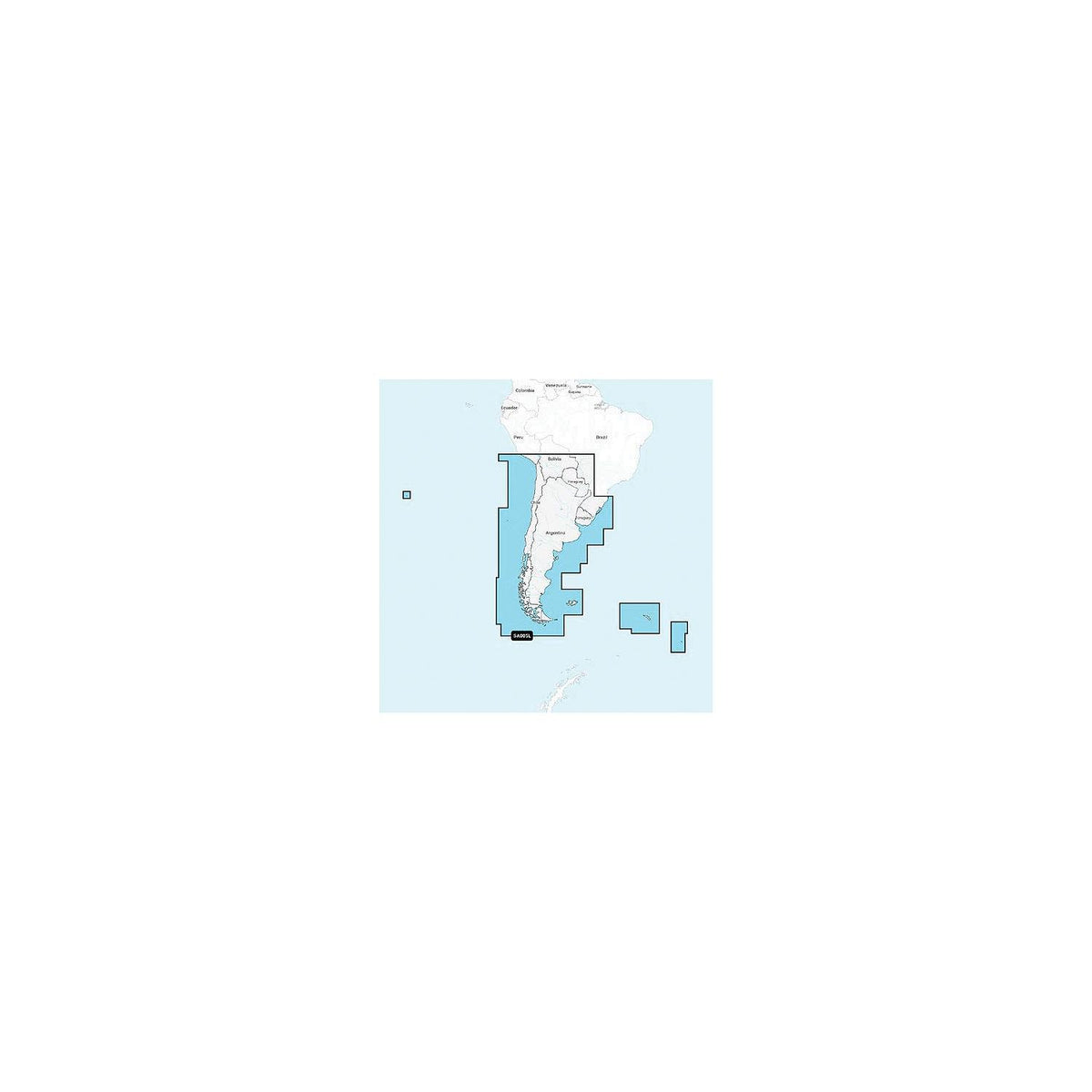 Navionics 010C136530 Navionics+ Cartography, Chile, Argentina & Easter Island