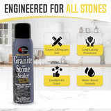 Rock Doctor Clean Scent Granite Sealer 18 oz Spray, Pack of 6