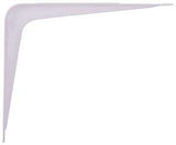 ProSource 21137PHL-PS Shelf Bracket, 40 lb/Pair, 5 in L, 4 in H, Steel, White, Pack of 20