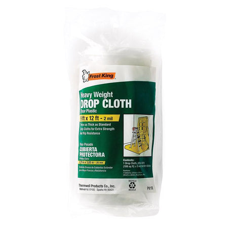 Frost King Projex 9 ft. W X 12 ft. L X 2 mil Plastic Drop Cloth 1 pk, Pack of 12