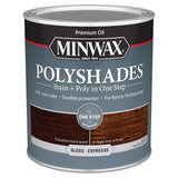 Minwax PolyShades Semi-Transparent Gloss Espresso Oil-Based Stain/Polyurethane Finish 1 qt, Pack of 4