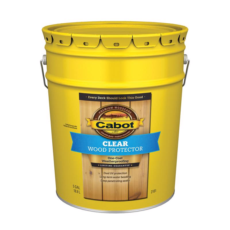 Cabot 140.0002101.008 Wood Protector, Clear, Liquid, 5 gal