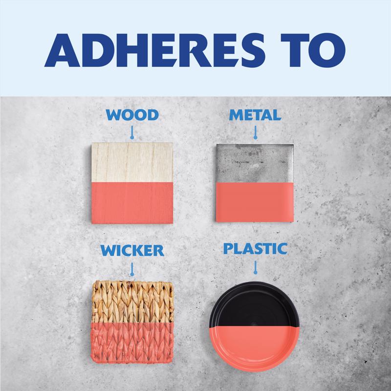 Rust-Oleum Painter's Touch 2X Ultra Cover Gloss Coral Paint+Primer Spray Paint 12 oz