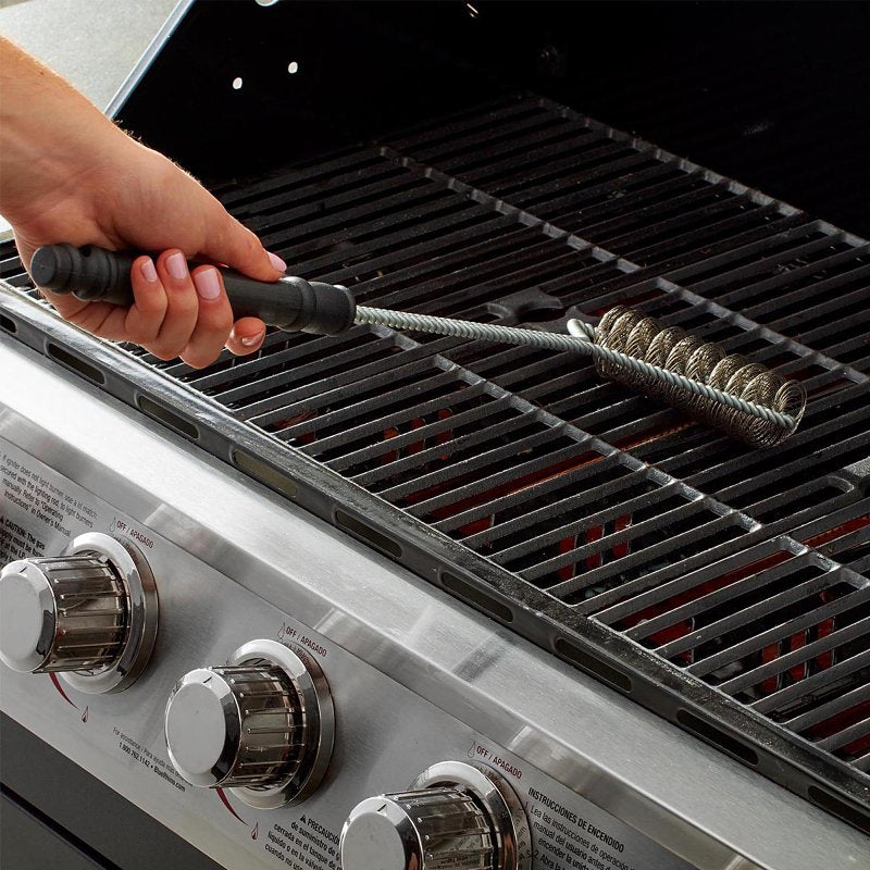Grill Zone 00399TV Coil Grill Brush, Stainless Steel Bristle, 18 in L