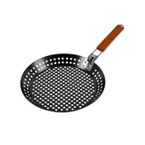 Mr. BAR-B-Q 06750Y Grilling Skillet, 12 in L, 12 in W, Aluminum, Black, Removable Handle