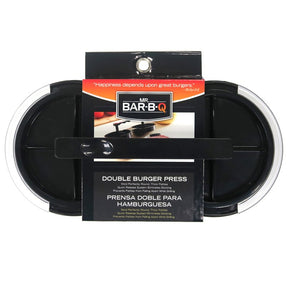 Mr. BAR-B-Q 40140Y Double Burger Press, Plastic, Plastic Handle