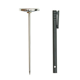 Mr. BAR-B-Q 40293Y Meat Thermometer, 0 to 220 deg F, Analog Display, 2-3/4 in L Probe, Silver