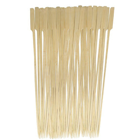 Mr. BAR-B-Q 40300Y Flat Paddle Skewer, 12 in OAL, Bamboo Head, Wide Handle