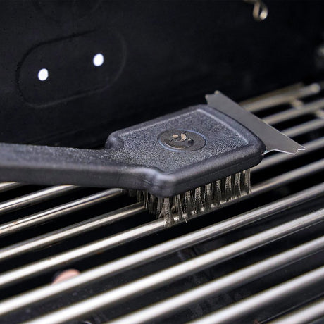 Mr. BAR-B-Q 60300Y Grill Brush, Stainless Steel Bristle, Stainless Steel Handle, 18 in L