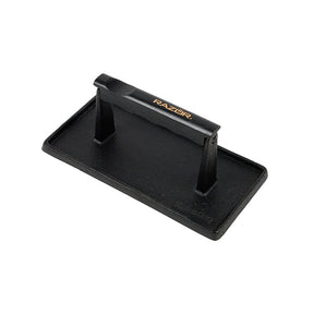 Razor 08821RZ Grill Press, 11.6 in L, 8.78 in W, Rectangular, Cast Iron/Wood, Stay-Cool Handle