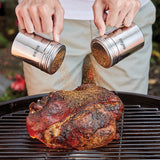Mr. BAR-B-Q 40119Y Rub and Spice Shakers, Stainless Steel