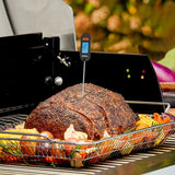 Mr. BAR-B-Q 40390Y Barbecue Thermometer, Digital Display, Stainless Steel Probe Material