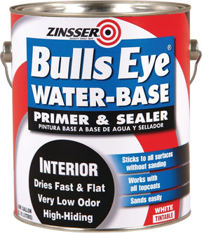 Zinsser 2241 Interior Primer and Sealer, Flat, White, 1 gal Can