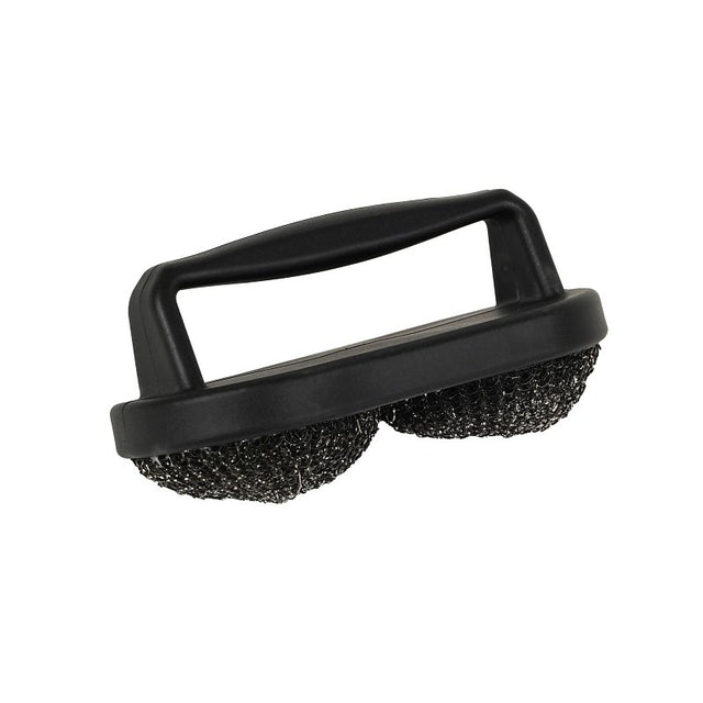Mr. BAR-B-Q 06470Y Oversized Scrubber Brush, Stainless Steel Bristle