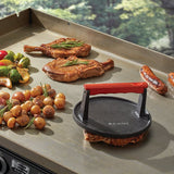 Mr. BAR-B-Q 06681Y Grill Press, 4 in L, 6.772 in W, Iron