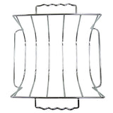 Mr. BAR-B-Q 06828Y Rib and Roasting Rack, 14 in L, 10 in W, Steel, Chrome