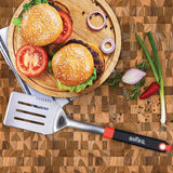 Mr. BAR-B-Q 20170Y Spatula, Stainless Steel, TPR Handle