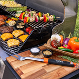 Mr. BAR-B-Q 20171Y Deluxe Grill Fork, Stainless Steel Blade, TPR Handle
