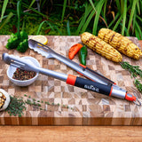 Mr. BAR-B-Q 20172Y Locking Tong, Stainless Steel, TPR Handle, Comfort Grip Handle, 16 in OAL