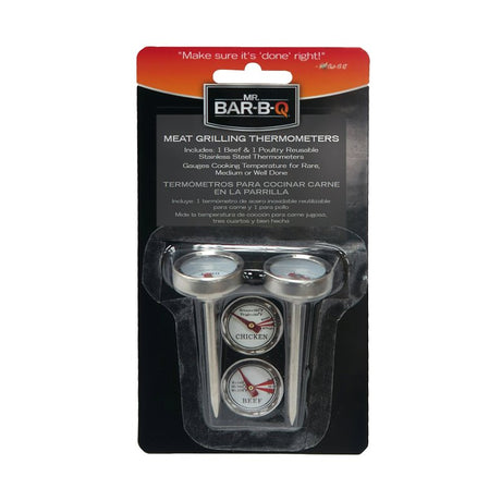 Mr. BAR-B-Q 40146Y Meat Grilling Thermometer, 2/PK