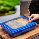 Mr. BAR-B-Q 40405Y Cook and Serve Carrier, Plastic, Clear