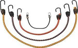 ProSource FH64078 Stretch Cord Set, Polypropylene, Black/Red/Yellow, Hook End