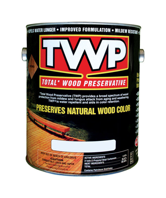 TWP 100 Series TWP-116-1 Wood Preservative, Rustic Oak, Liquid, 1 gal, Can, Pack of 4