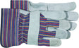 Boss GUARD B71162-L Gloves, L, 8 to 8-3/8 in L, Wing Thumb, Safety Cuff, Cotton Back, Blue